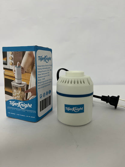 TigerKnight Electric Pump for Vacuum Bags, Compression Bag Pump for Vacuuming Clothing, Quilts, Portable Storage Bag Pump with 1.26 inches Outlet, Fits Most Compression Bags (Storage Bag Not Included)