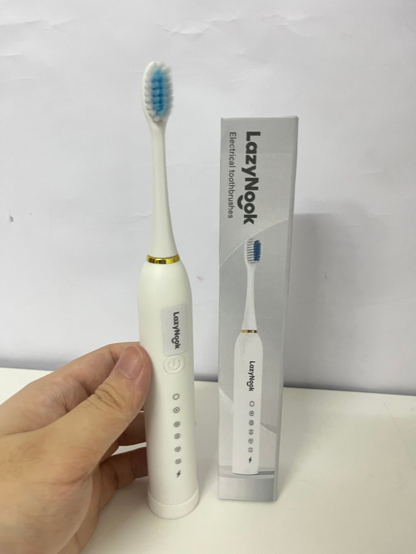 LazyNook Multi-Mode Sonic Electric Toothbrush - Efficient Teeth Cleaning and Gum Care Rechargeable Toothbrush