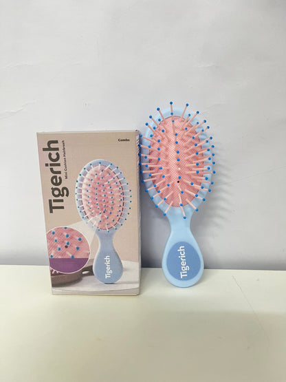 Tigerich Mini Cushion Hairbrush - Portable Massage Hair Comb for Detangling and Hair Styling