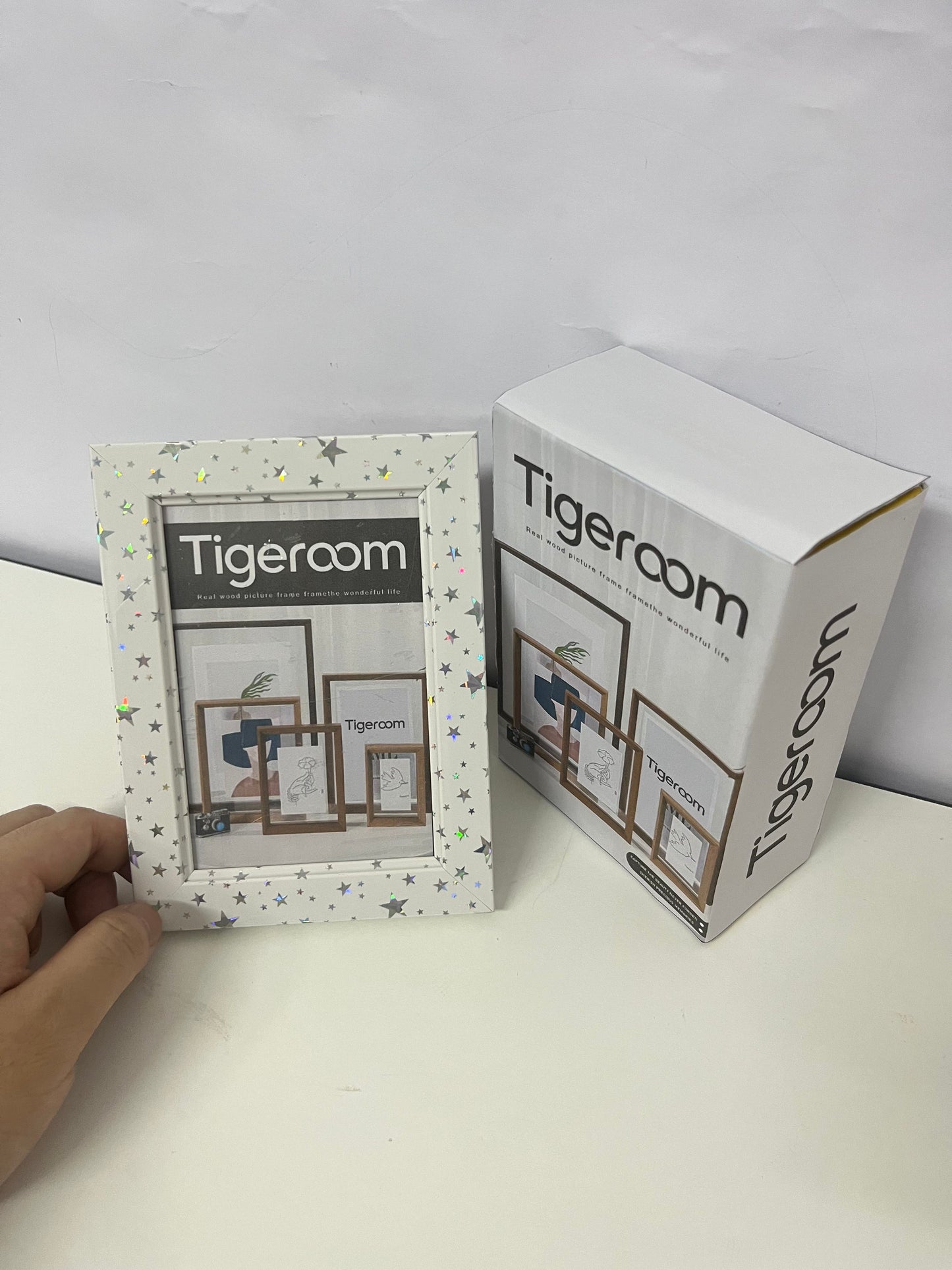 Tigeroom Starry Solid Wood Picture Frame, Frame the Wonderful Life Moments