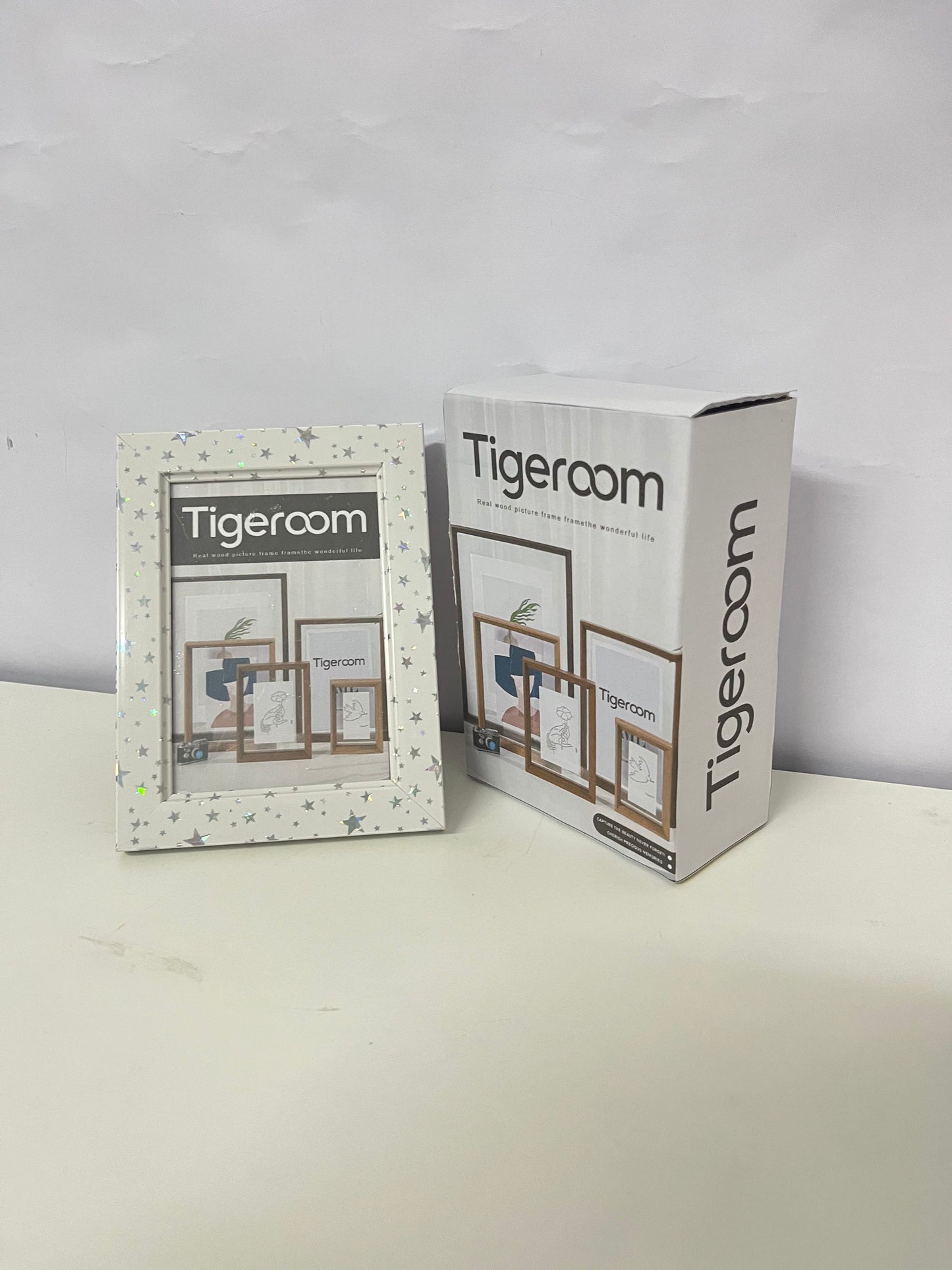Tigeroom Starry Solid Wood Picture Frame, Frame the Wonderful Life Moments