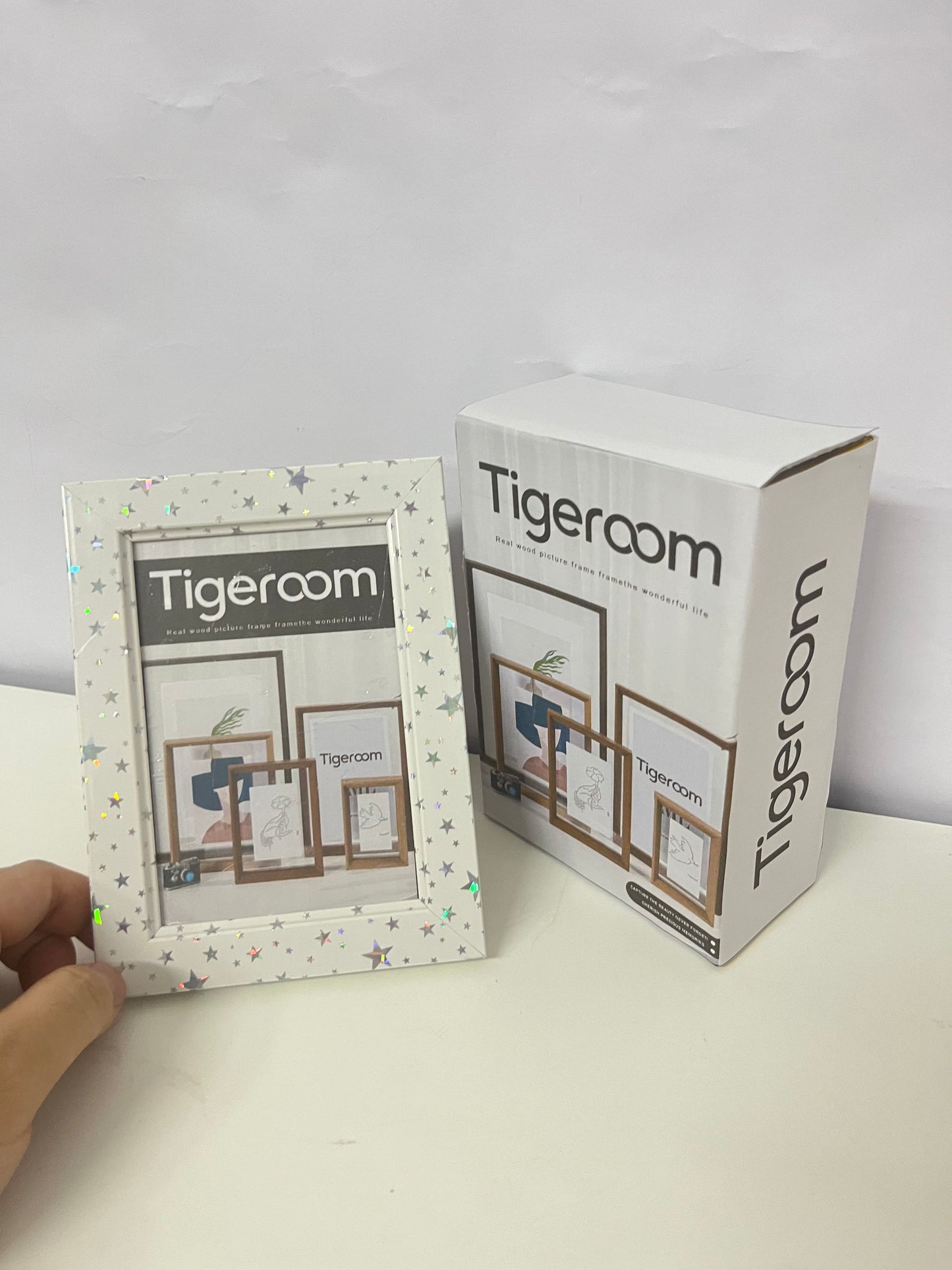 Tigeroom Starry Solid Wood Picture Frame, Frame the Wonderful Life Moments