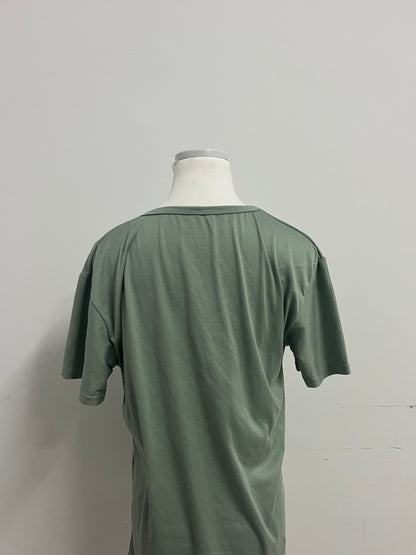 Timeday T-shirts - Sage Green Crew Neck Short-Sleeve Casual Tee