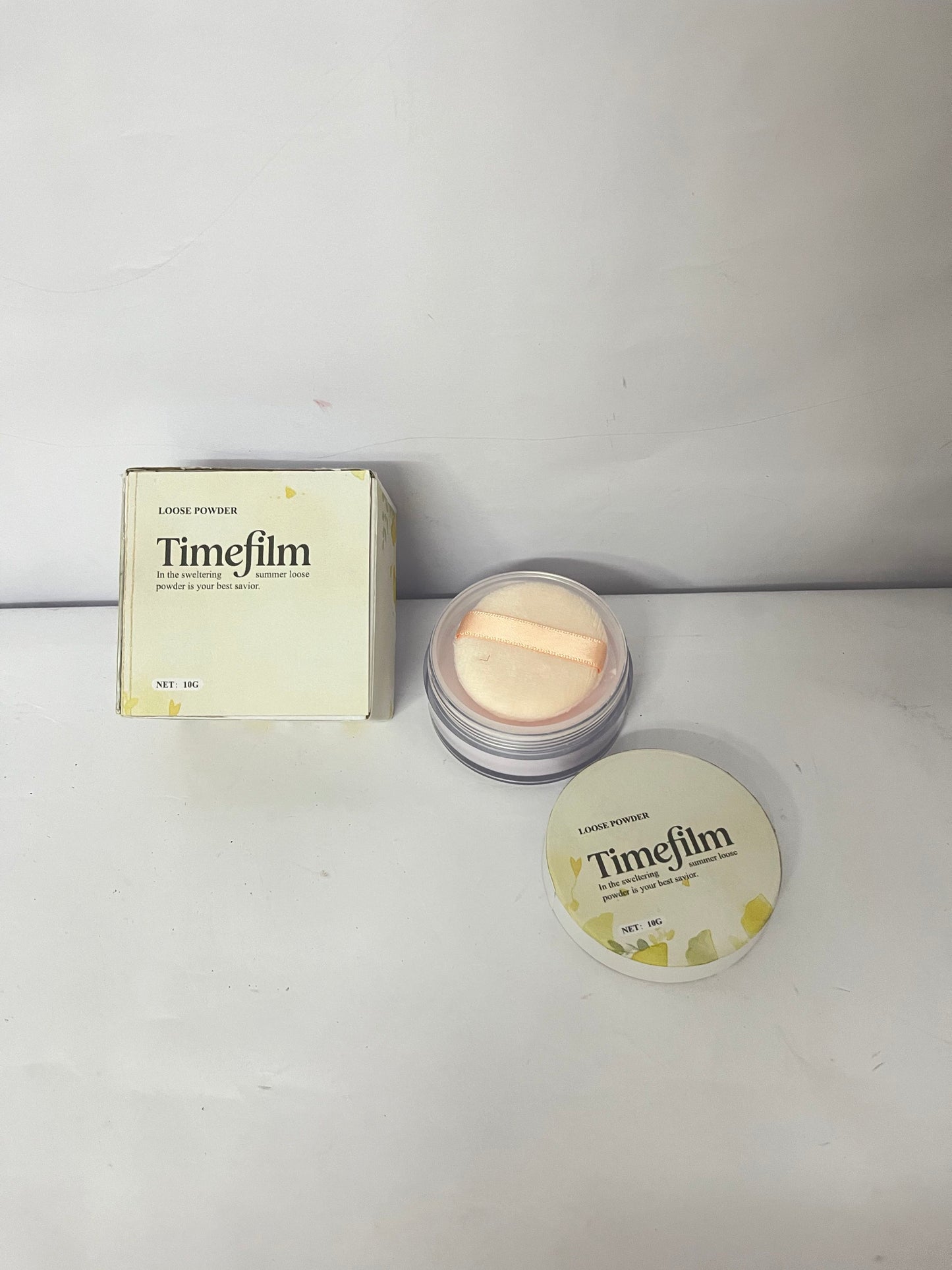 Timefilm Original Loose Powder Foundation, Clean Mineral Powder Face Makeup, Sheer-to-Full Coverage, Talc-Free, Non-Comedogenic, Vegan