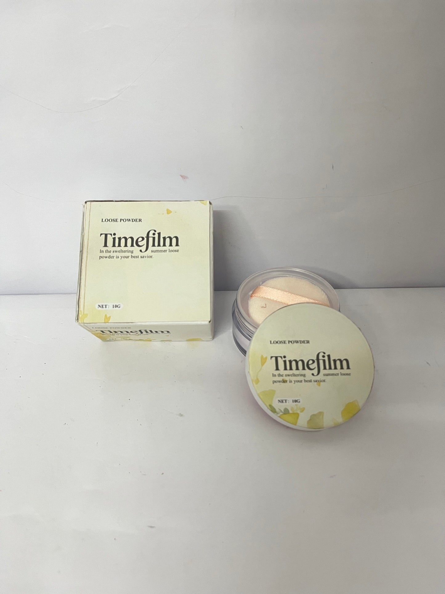 Timefilm Original Loose Powder Foundation, Clean Mineral Powder Face Makeup, Sheer-to-Full Coverage, Talc-Free, Non-Comedogenic, Vegan