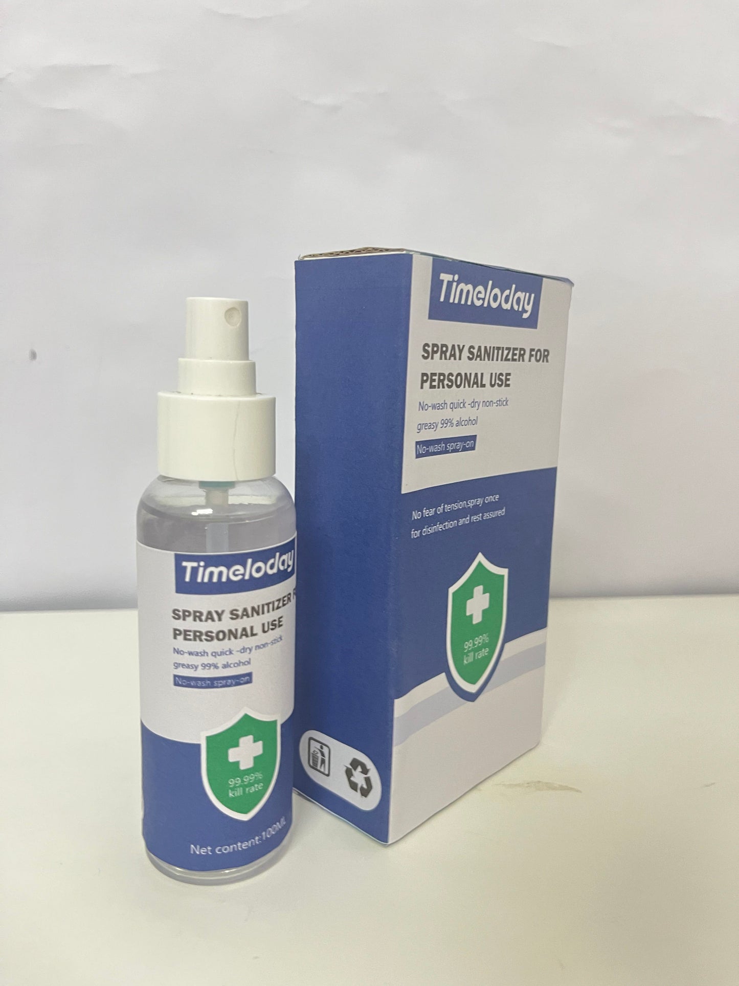 Timeloday Spray Sanitizer for Personal Use No-Wash Quick-Dry 99.99% Kill Rate A Reliable Choice for Daily Protection