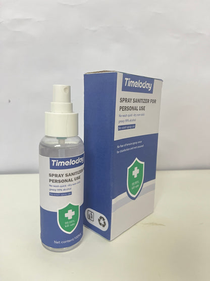Timeloday Spray Sanitizer for Personal Use No-Wash Quick-Dry 99.99% Kill Rate A Reliable Choice for Daily Protection