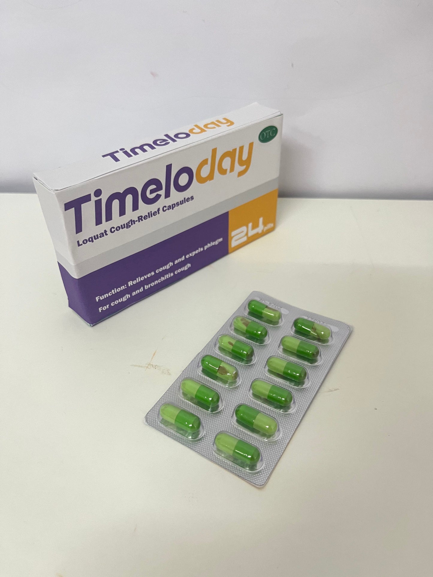 Timeloday Cough treatment preparations Loquat Cough-Relief Capsules Relieve Cough & Expel Phlegm Soothe Bronchial Tract A Caring Guardian for Respiratory Health