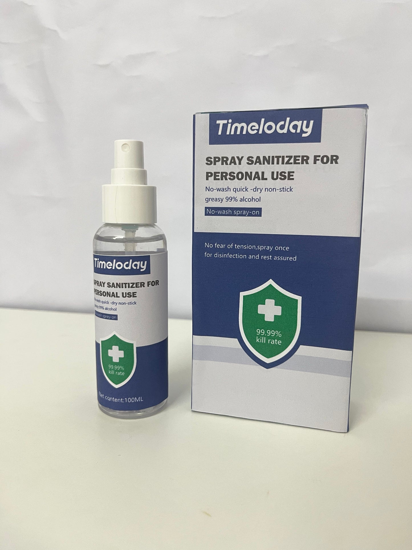 Timeloday Spray Sanitizer for Personal Use No-Wash Quick-Dry 99.99% Kill Rate A Reliable Choice for Daily Protection