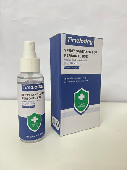 Timeloday Spray Sanitizer for Personal Use No-Wash Quick-Dry 99.99% Kill Rate A Reliable Choice for Daily Protection