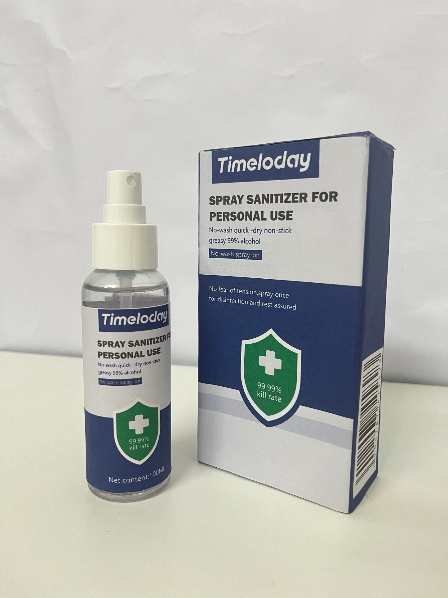 Timeloday Spray Sanitizer for Personal Use No-Wash Quick-Dry 99.99% Kill Rate A Reliable Choice for Daily Protection