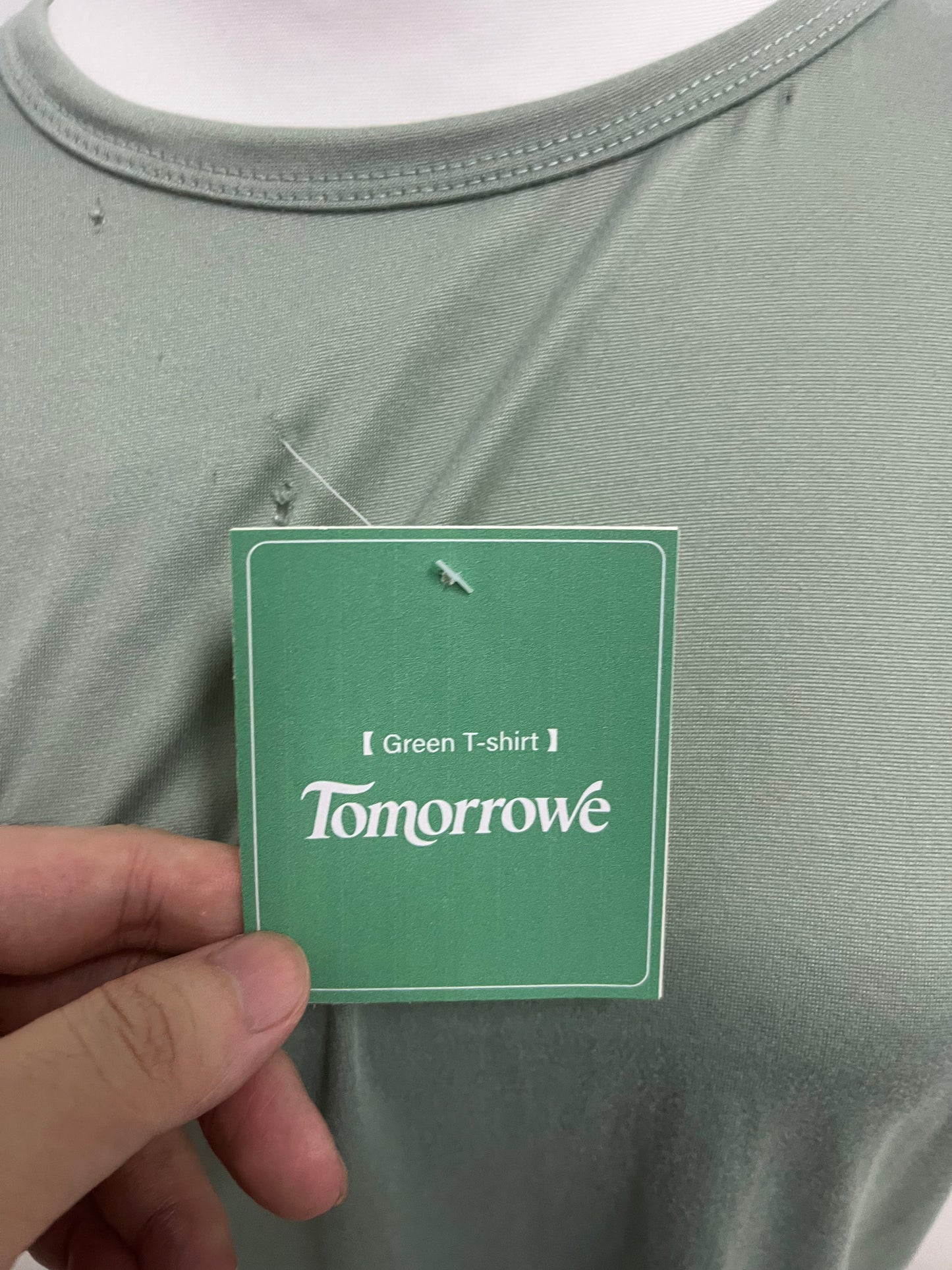 Tomorrowe Bean Green Short-Sleeve T-Shirts Fresh & Soft Comfortable & Skin-Friendly Essential Versatile Item for Daily Outfits