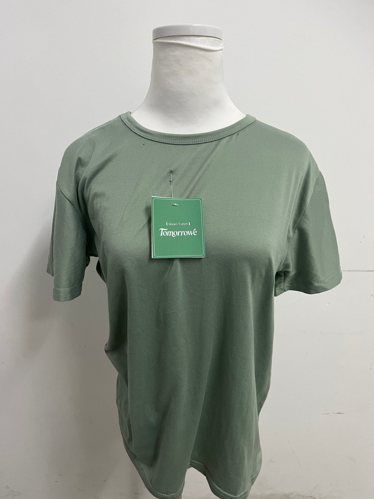 Tomorrowe Bean Green Short-Sleeve T-Shirts Fresh & Soft Comfortable & Skin-Friendly Essential Versatile Item for Daily Outfits