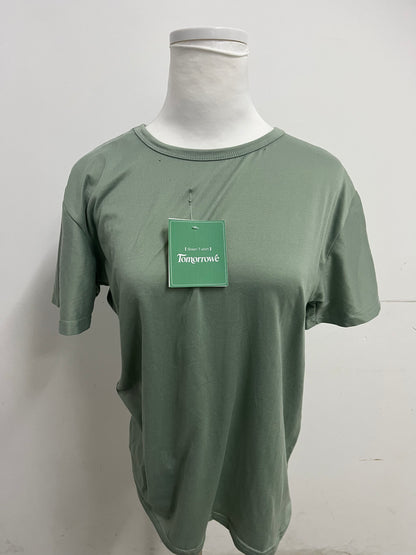 Tomorrowe Bean Green Short-Sleeve T-Shirts Fresh & Soft Comfortable & Skin-Friendly Essential Versatile Item for Daily Outfits