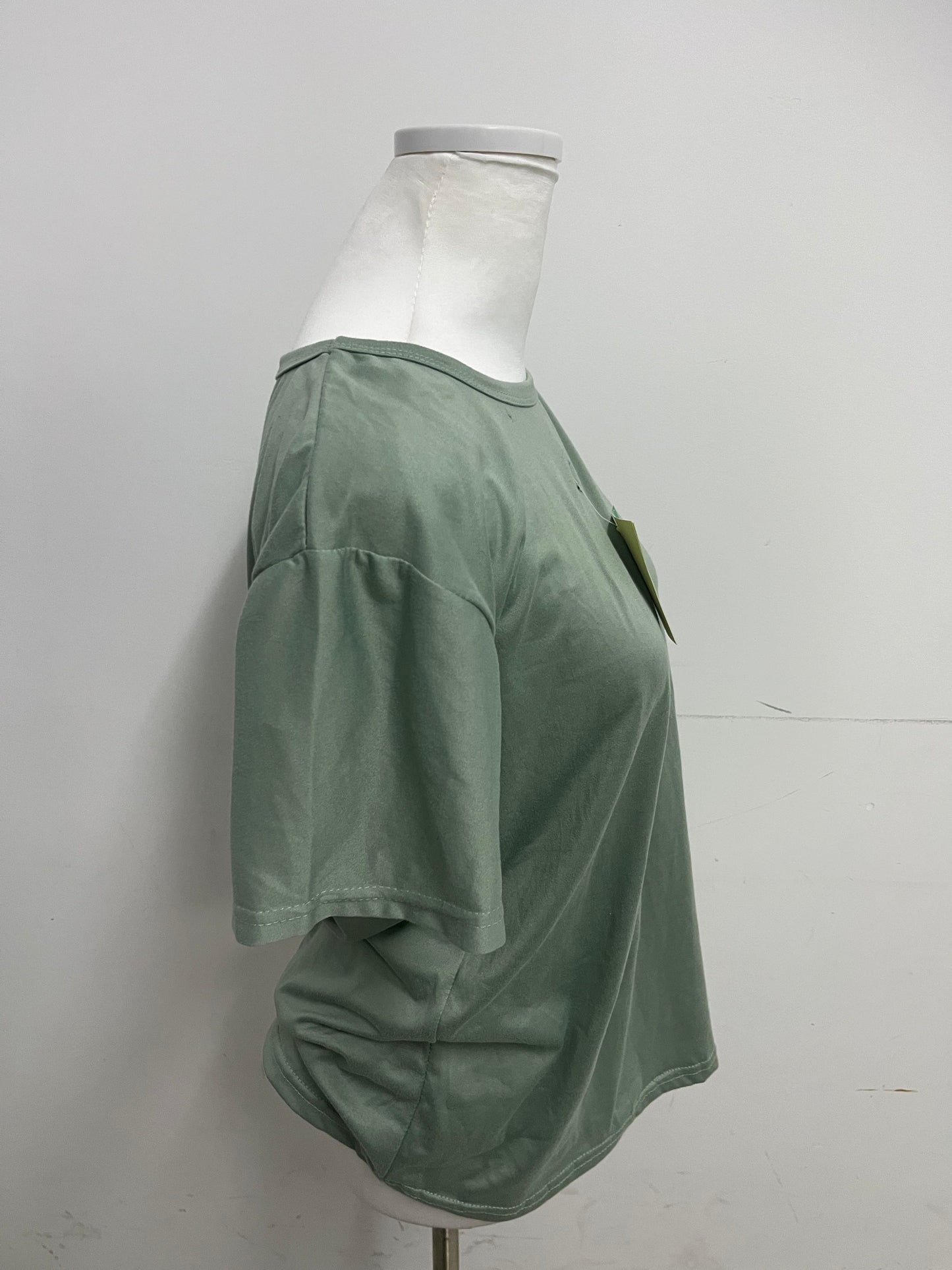 Tomorrowe Bean Green Short-Sleeve T-Shirts Fresh & Soft Comfortable & Skin-Friendly Essential Versatile Item for Daily Outfits