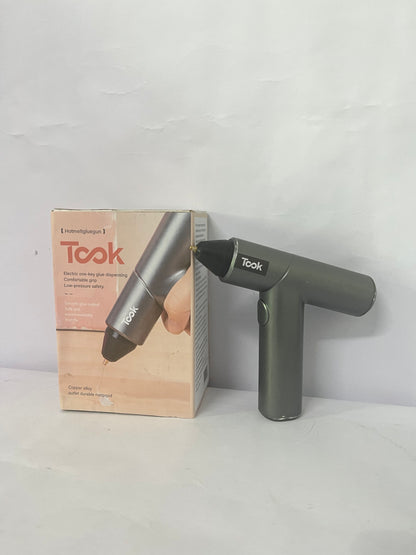 Took Silver black Hot melt glue guns while the balanced design allows the glue gun to stand upright for easy use and storage