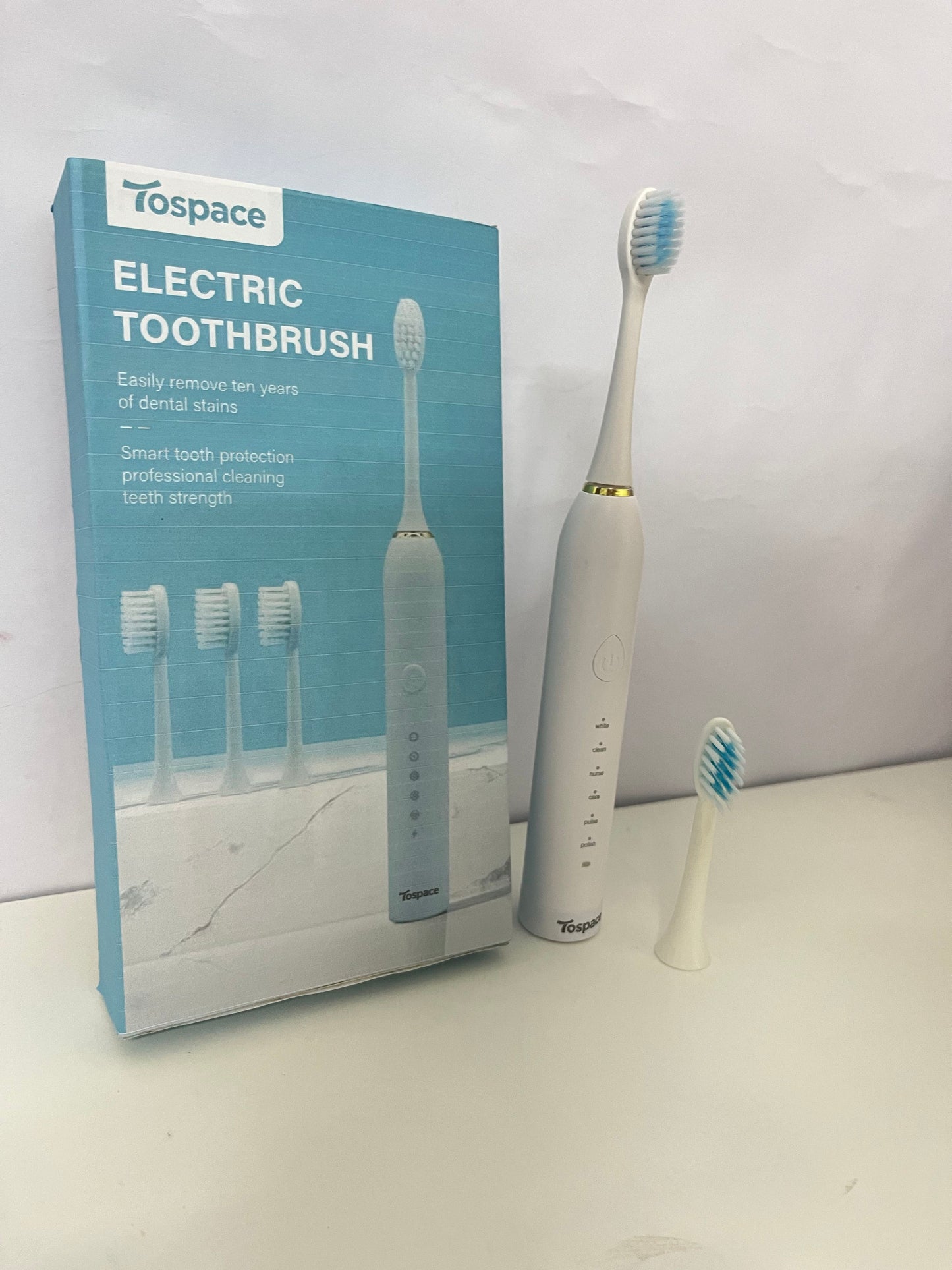 【Tospace Electric Toothbrush】—— Professional Cleaning for Healthier Teeth