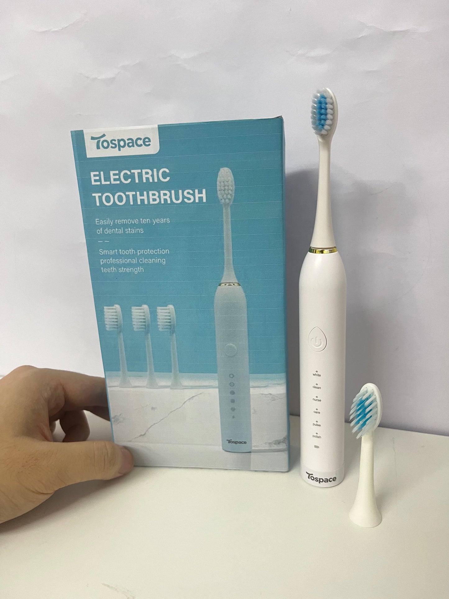 【Tospace Electric Toothbrush】—— Professional Cleaning for Healthier Teeth
