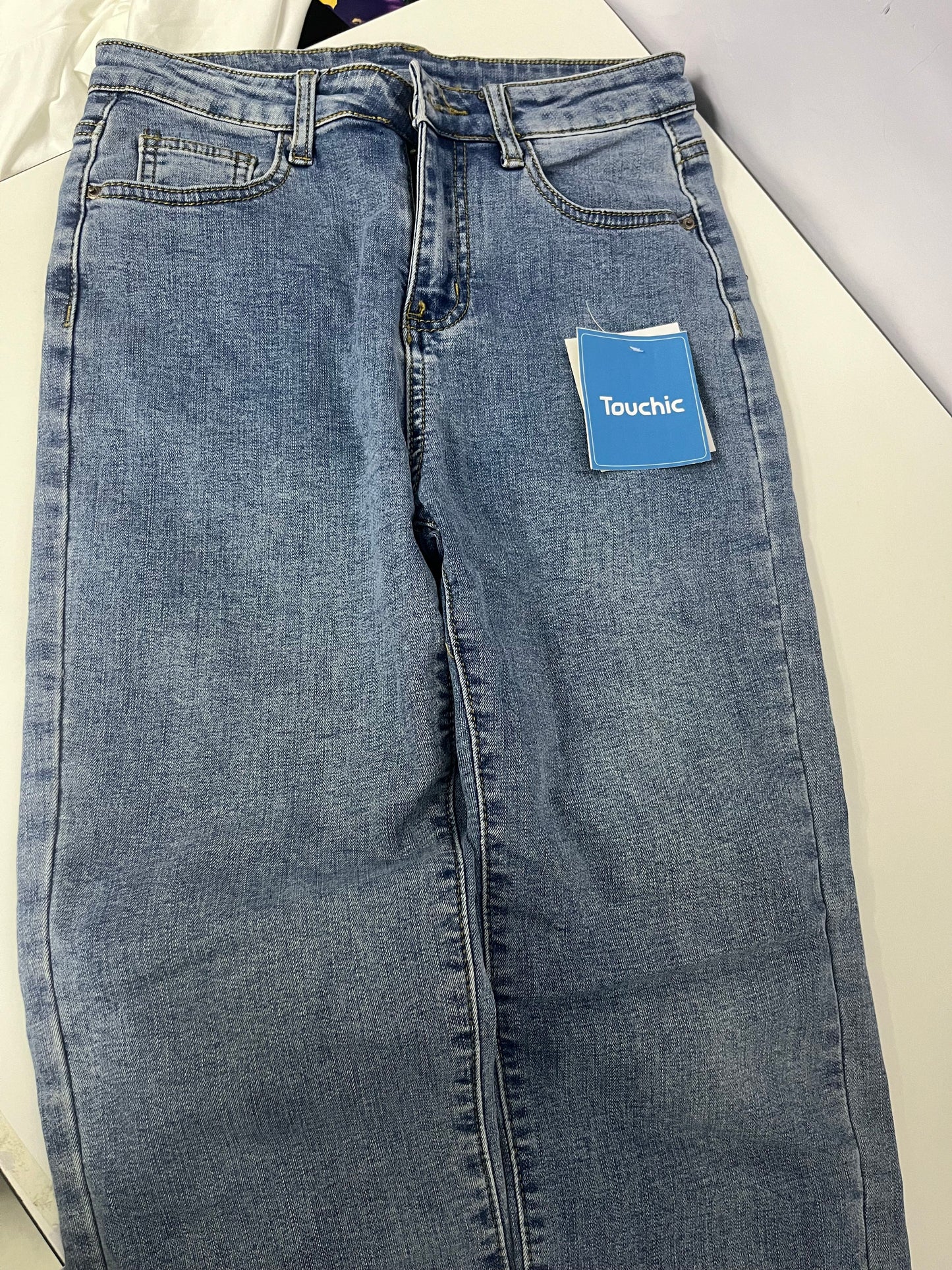 Touchic Vintage Washed Jeans Comfortable & Slim-Fitting Versatile Classic A Fashion Staple for Daily Styling
