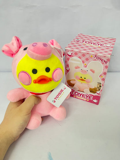 TOYEYE Stuffed toys Duck Stuffed Animal Toy Soft Plush Toy for Kids Girls DIY Hugglable Plush Stuffed Toy with Cute Hat and Costume Best Gifts for Christmas Duckling with . (12inch/30cm)