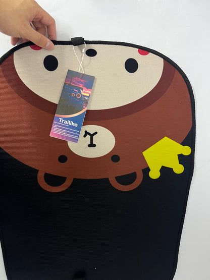 Trailike Car Seat Cushions - Cartoon Bear & Patterned Designs, Universal Fit Seat Protector for Car Interior Decoration