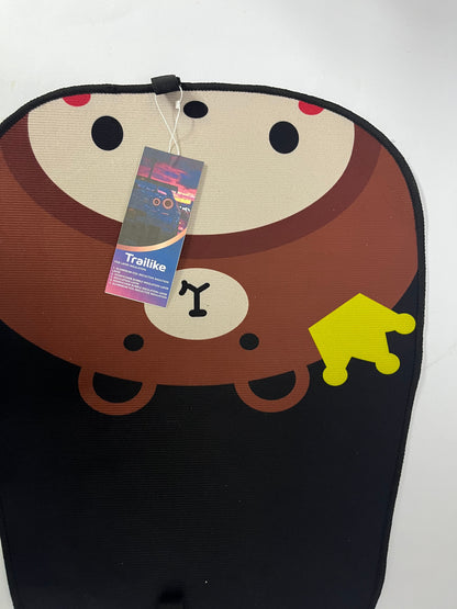 Trailike Car Seat Cushions - Cartoon Bear & Patterned Designs, Universal Fit Seat Protector for Car Interior Decoration
