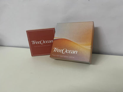 TreeOcean 4-Color Neutral Eyeshadow Palette (Shimmer/Matte)