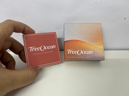 TreeOcean 4-Color Neutral Eyeshadow Palette (Shimmer/Matte)