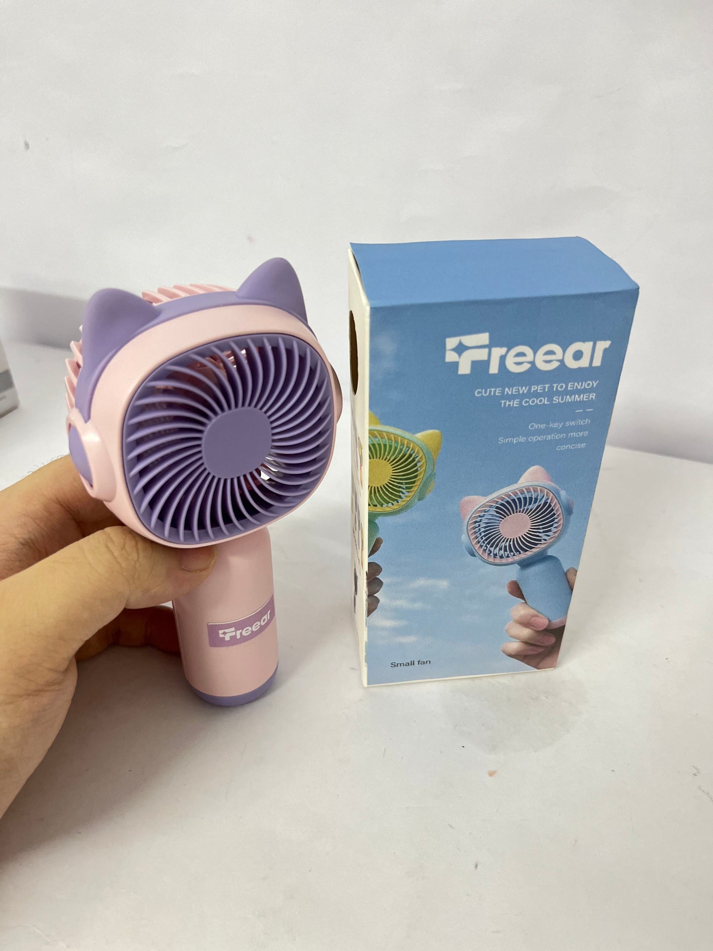 Treear Electric fans Cute Pet Handheld Fan: Cute Companion, Cool Summer
