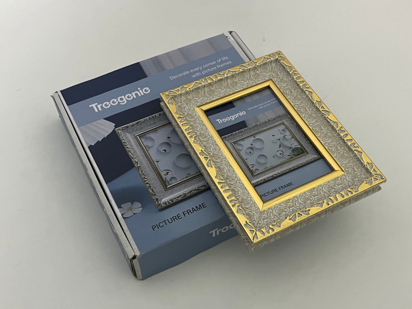 【Treegenie Vintage Embossed Photo Frame】—— Timeless Elegance for Cherished Memories