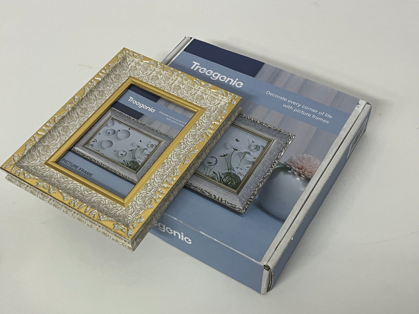 【Treegenie Vintage Embossed Photo Frame】—— Timeless Elegance for Cherished Memories