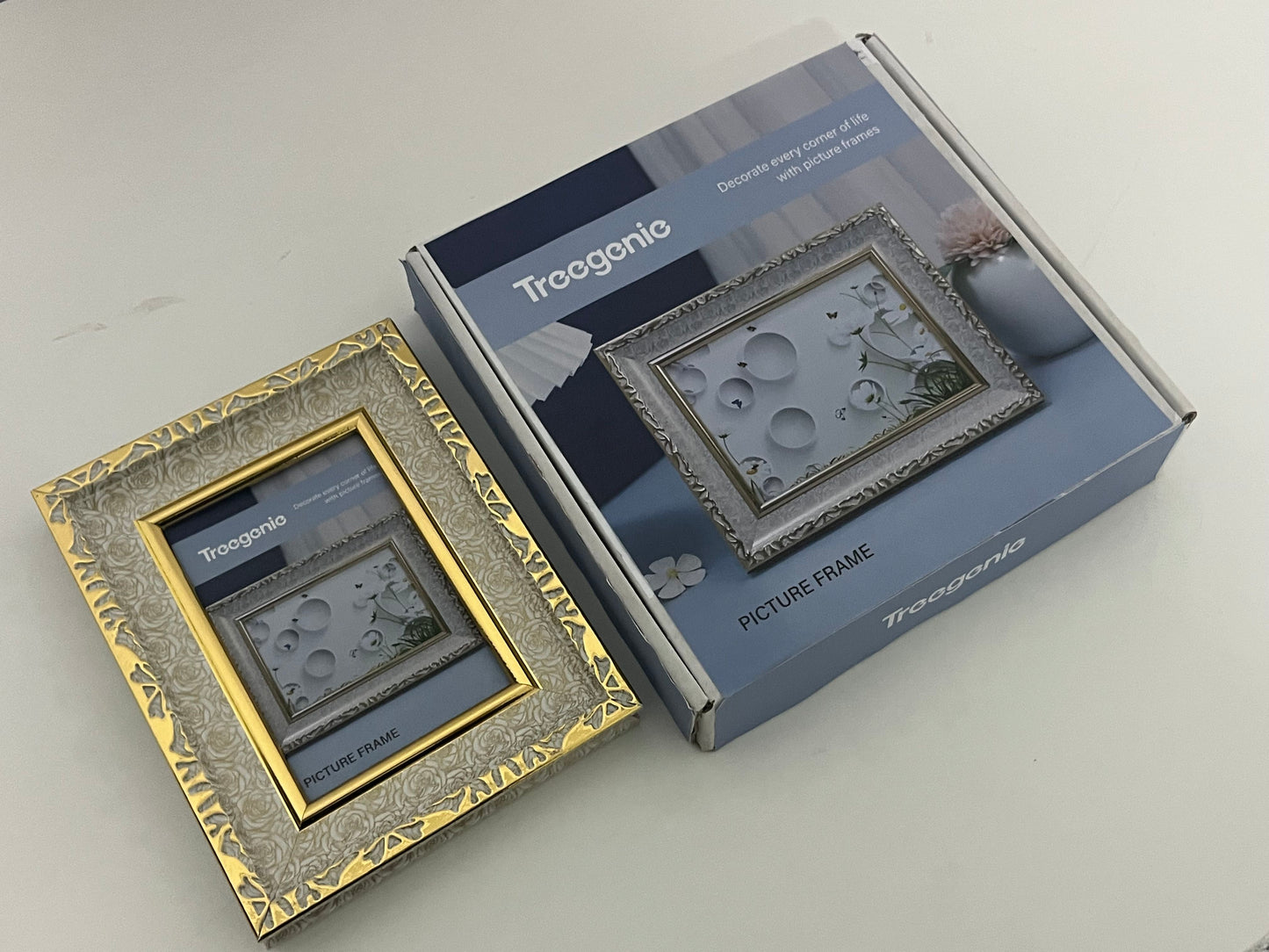 【Treegenie Vintage Embossed Photo Frame】—— Timeless Elegance for Cherished Memories