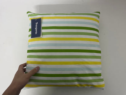 【Treegenie Fresh Stripe Throw Pillow】—— Vibrant Comfort for Bright Spaces