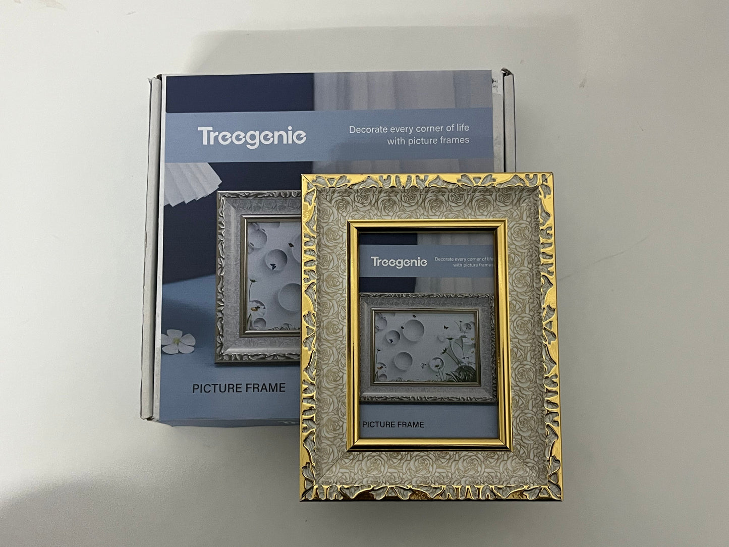 【Treegenie Vintage Embossed Photo Frame】—— Timeless Elegance for Cherished Memories
