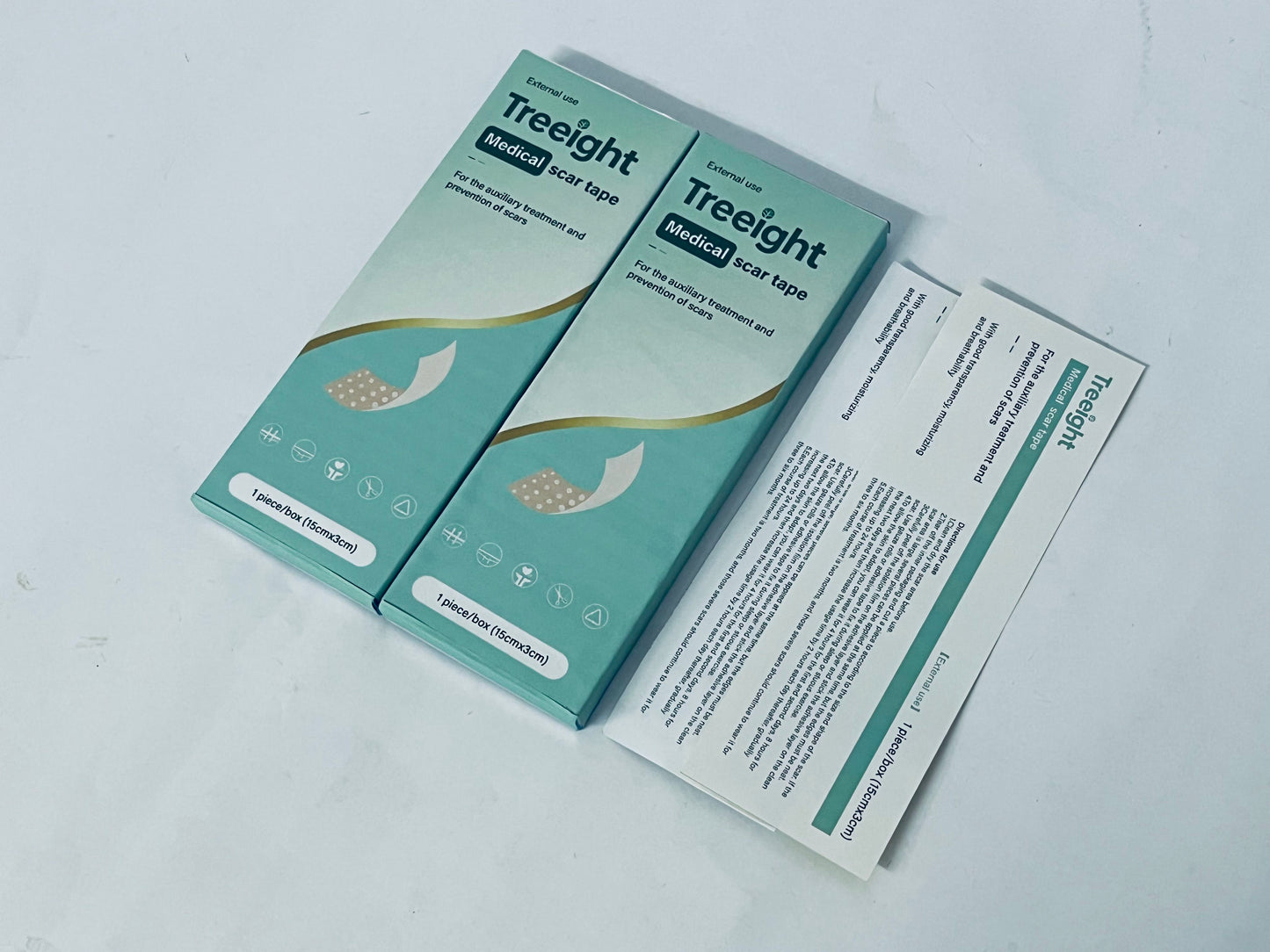 Treeight Medical Scar Tape - 15cm×3cm Silicone Sheets for Auxiliary Scar Treatment & Prevention (Post - Surgical, Burns, Acne Scars)