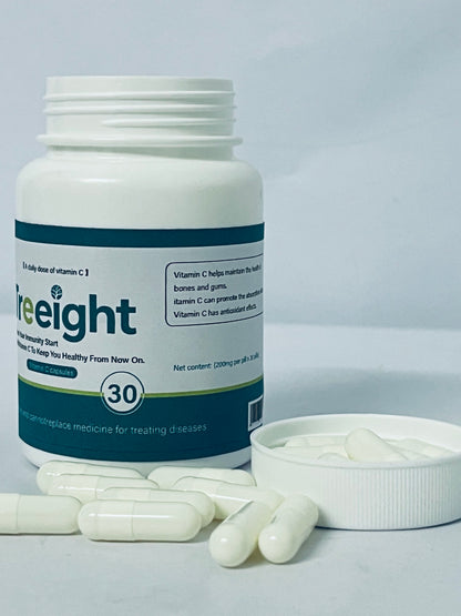Treeight Vitamin C Capsules - 30 Count Daily Immune Support Supplement for Immunity Boost & Wellness