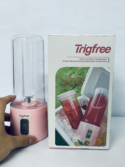 Trigfree Portable Blender,1200 Mah, 500ml, Mini Juicer Machines for the Olderly, Kids, Vegetable and Fruit Blender Cup, rechargeable Juicer Easy to Clean for Work, out
