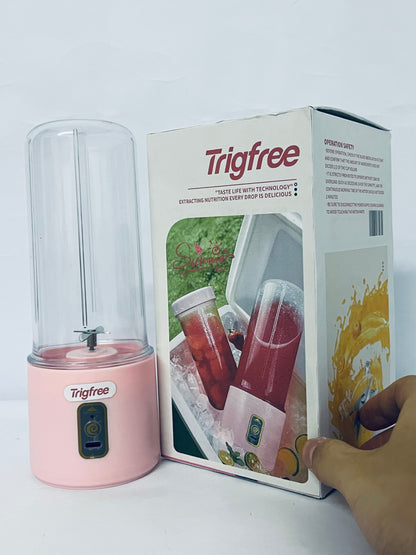 Trigfree Portable Blender,1200 Mah, 500ml, Mini Juicer Machines for the Olderly, Kids, Vegetable and Fruit Blender Cup, rechargeable Juicer Easy to Clean for Work, out