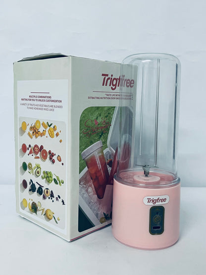 Trigfree Portable Blender,1200 Mah, 500ml, Mini Juicer Machines for the Olderly, Kids, Vegetable and Fruit Blender Cup, rechargeable Juicer Easy to Clean for Work, out