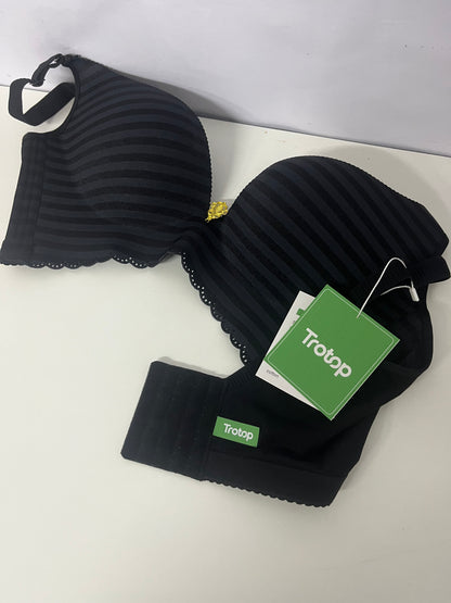 [Trotop Bras]-Strapless Non-Slip Bra Set - Striped Push-Up Invisible Bra and Panty Set
