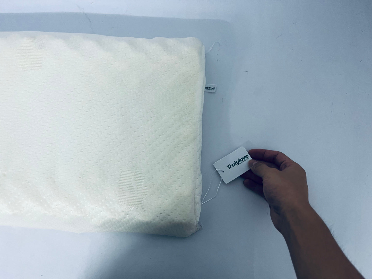Trulylove Latex Pillow,Neck Support Bed Pillows with Removable Comfort Pillowcase,Latex Pillow for Side, Back and Stomach Sleeping
