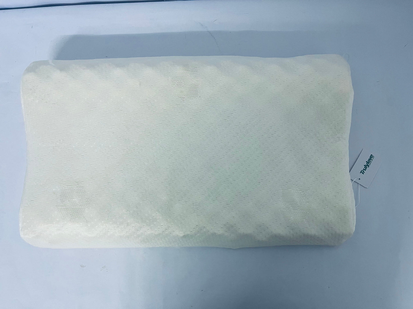 Trulylove Latex Pillow,Neck Support Bed Pillows with Removable Comfort Pillowcase,Latex Pillow for Side, Back and Stomach Sleeping