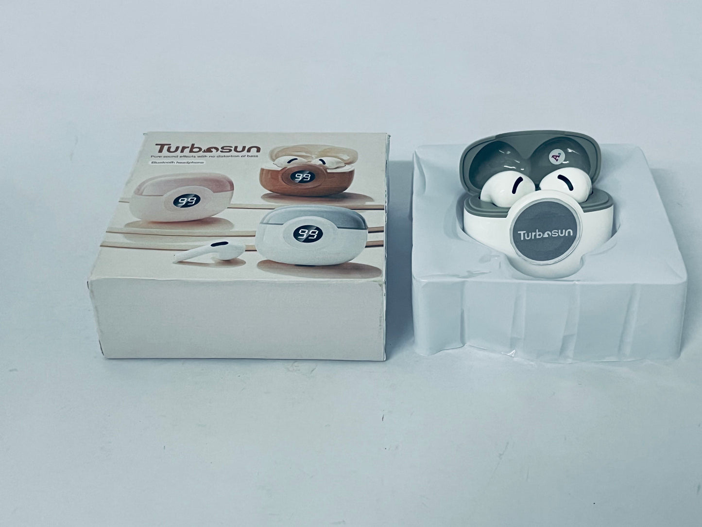 Turbosun Wireless Bluetooth Earbuds | 18 Hours of Battery Life | Apple & Android Compatibility | Built-in Microphone