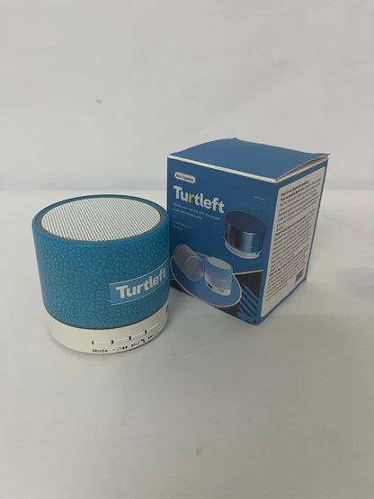 Turtleft Portable Mini Speaker, Super Bass Stereo Rechargeable Speaker with LED Lights