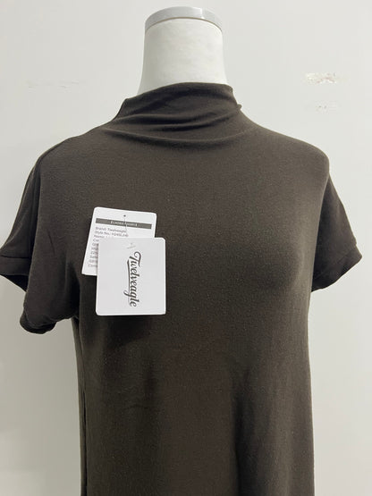Twelveagle Women's Mock Turtleneck Top Short Sleeve Lightweight Active T-Shirt