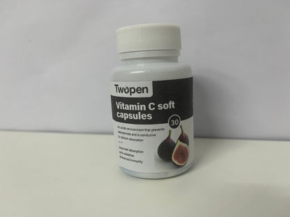 Twopen Fig-Flavored Vitamin C Soft Capsules: Daily Nutritional Supply with Triple Care