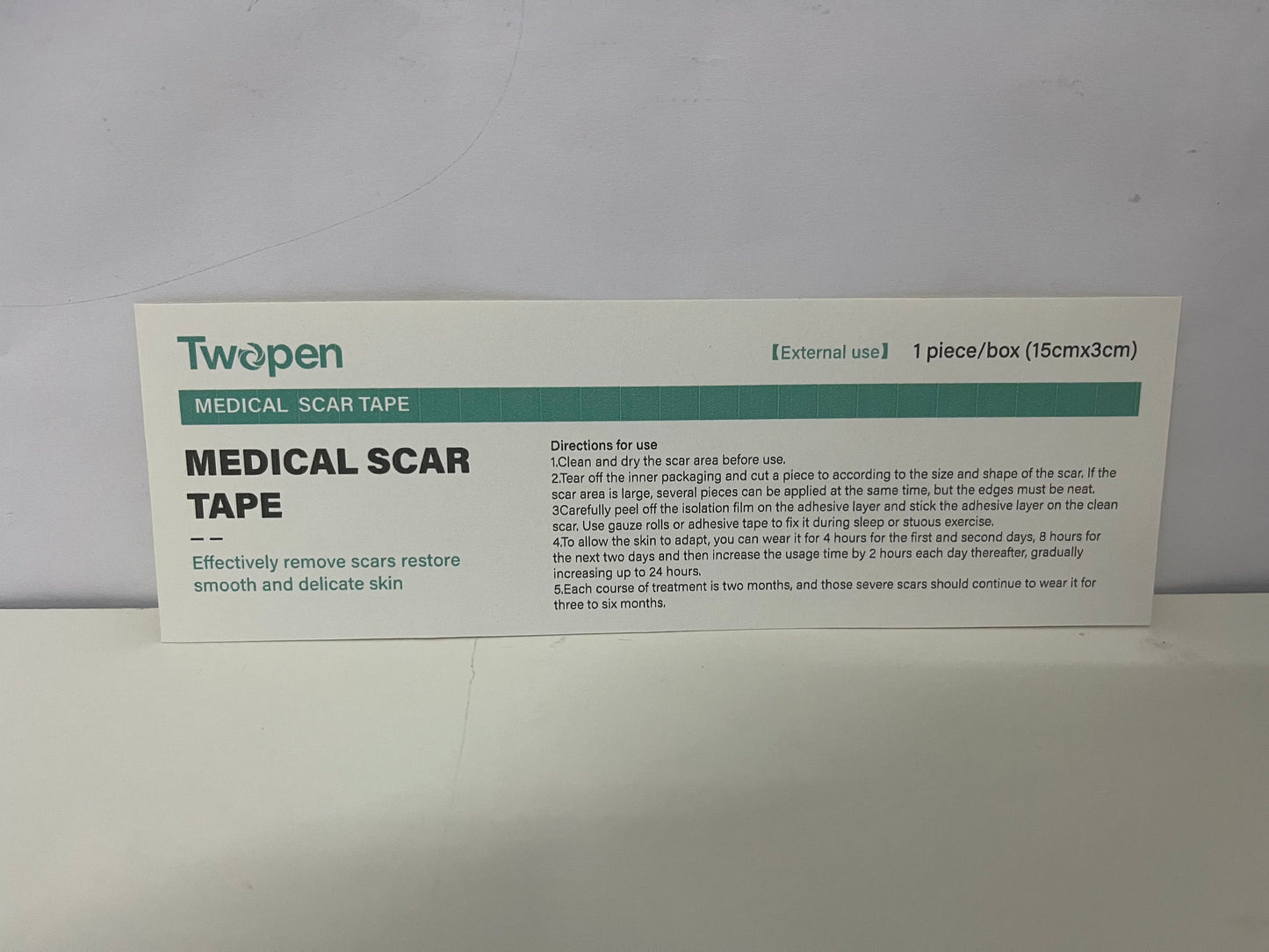 Twopen Medical Scar Tape: A Postoperative Scar Repair Tool for Fading & Preventing Regeneration