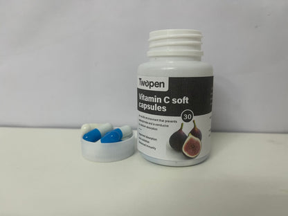 Twopen Fig-Flavored Vitamin C Soft Capsules: Daily Nutritional Supply with Triple Care