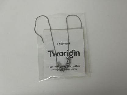 Tworigin Metal Bead Chain Necklace A Minimalist & Premium Essential for Outfit Embellishment