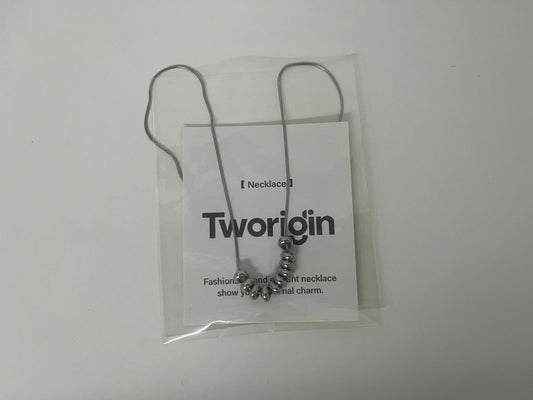 Tworigin Metal Bead Chain Necklace A Minimalist & Premium Essential for Outfit Embellishment